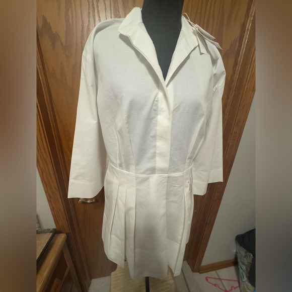 Vince Fitted Band Collar Minidress Size Medium New with tags - Picture 13 of 16